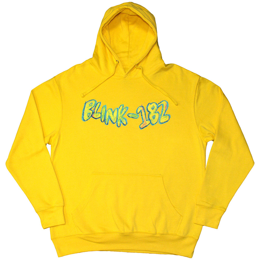 Blink-182 Unisex Pullover Hoodie: Crayon (Yellow)