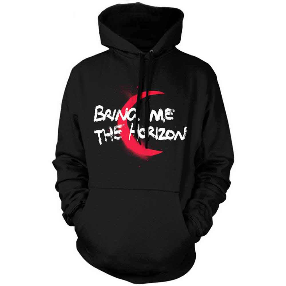 Bring Me The Horizon Unisex Pullover Hoodie: Lost (Black) (Back Print)