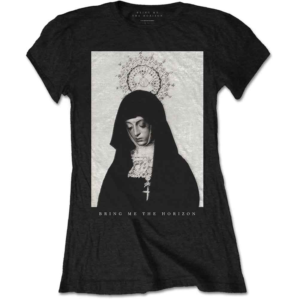 Bring Me The Horizon Ladies T-Shirt: Nun (Black)