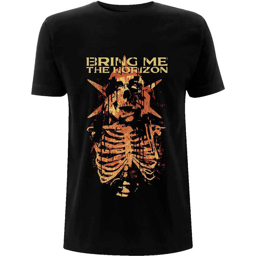 Bring Me The Horizon Unisex T-Shirt: Skull Muss (Black)