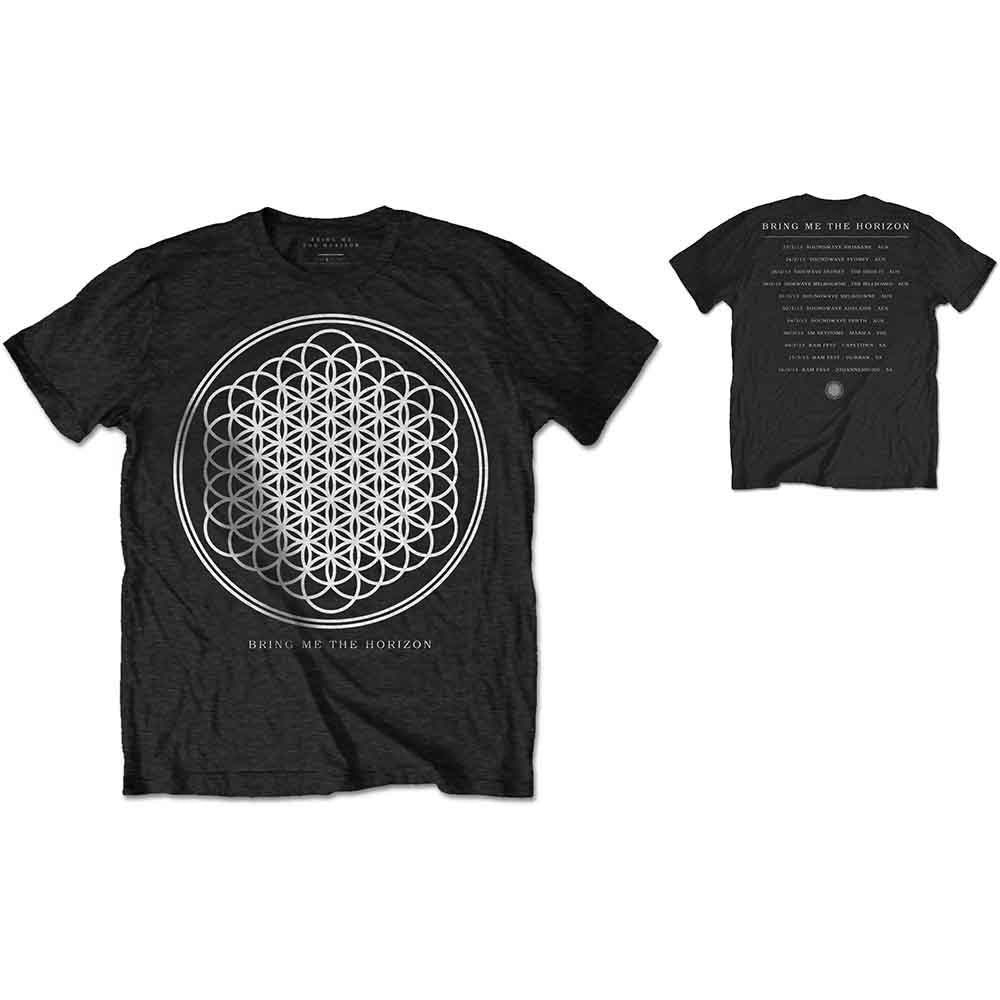 Bring Me The Horizon Unisex T-Shirt: Sempiternal Tour (Black) (Back Print)