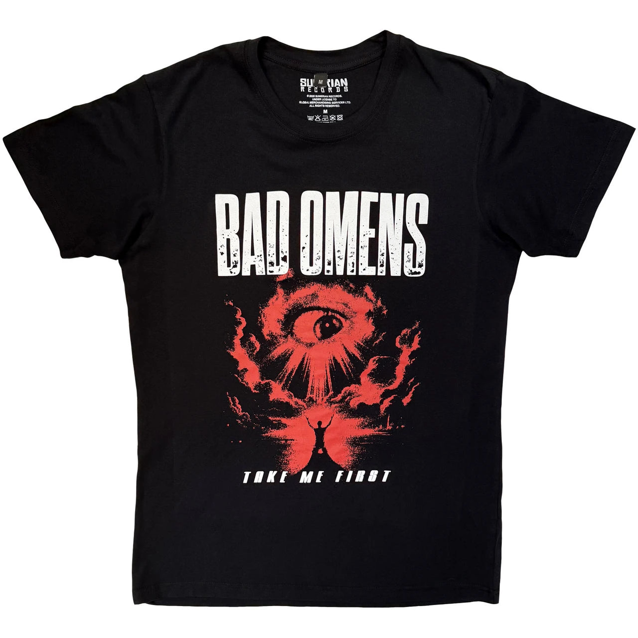 Bad Omens Unisex Premium Carbon T-Shirt: Red Eye (Black)