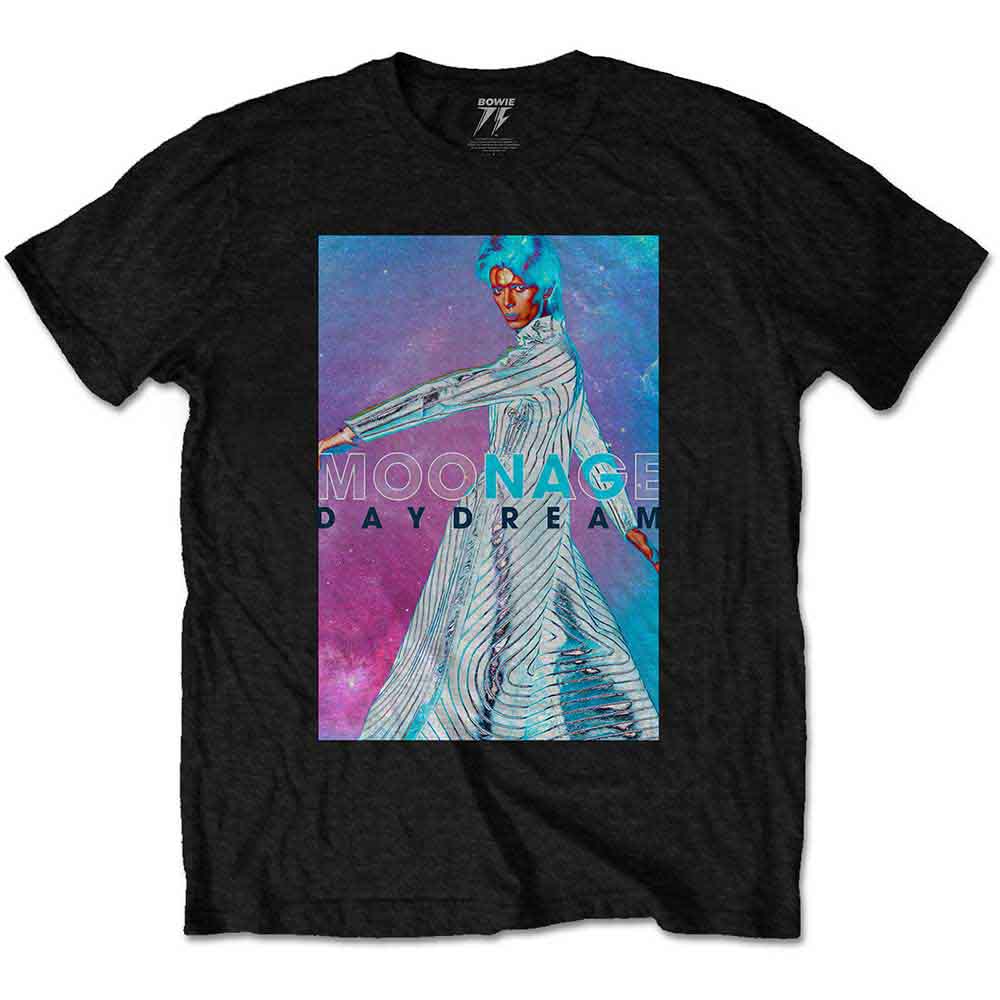 David Bowie Unisex T-Shirt: Moonage Space (Black)