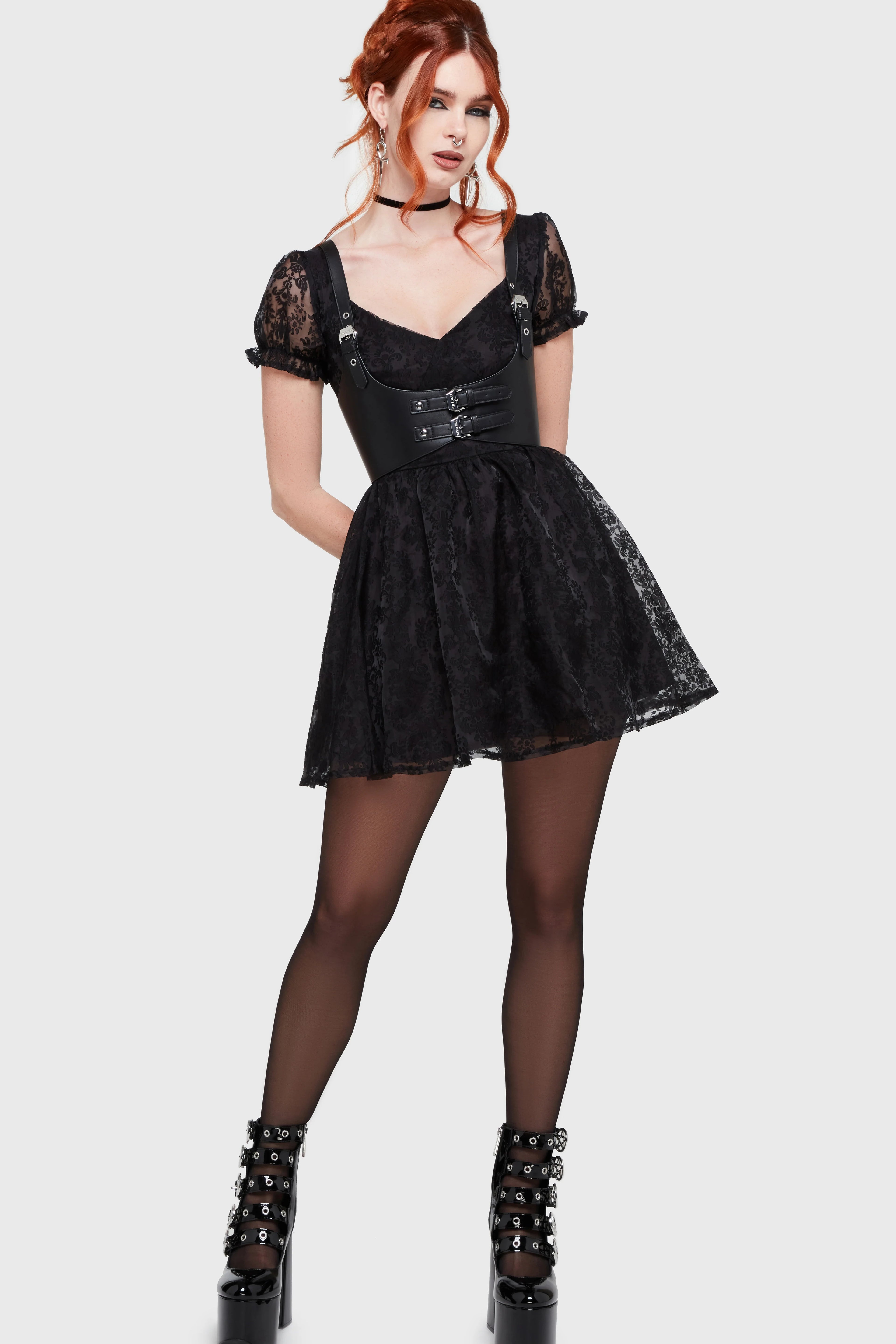 Beneath The Moon Mini Dress (✦ Killstar)