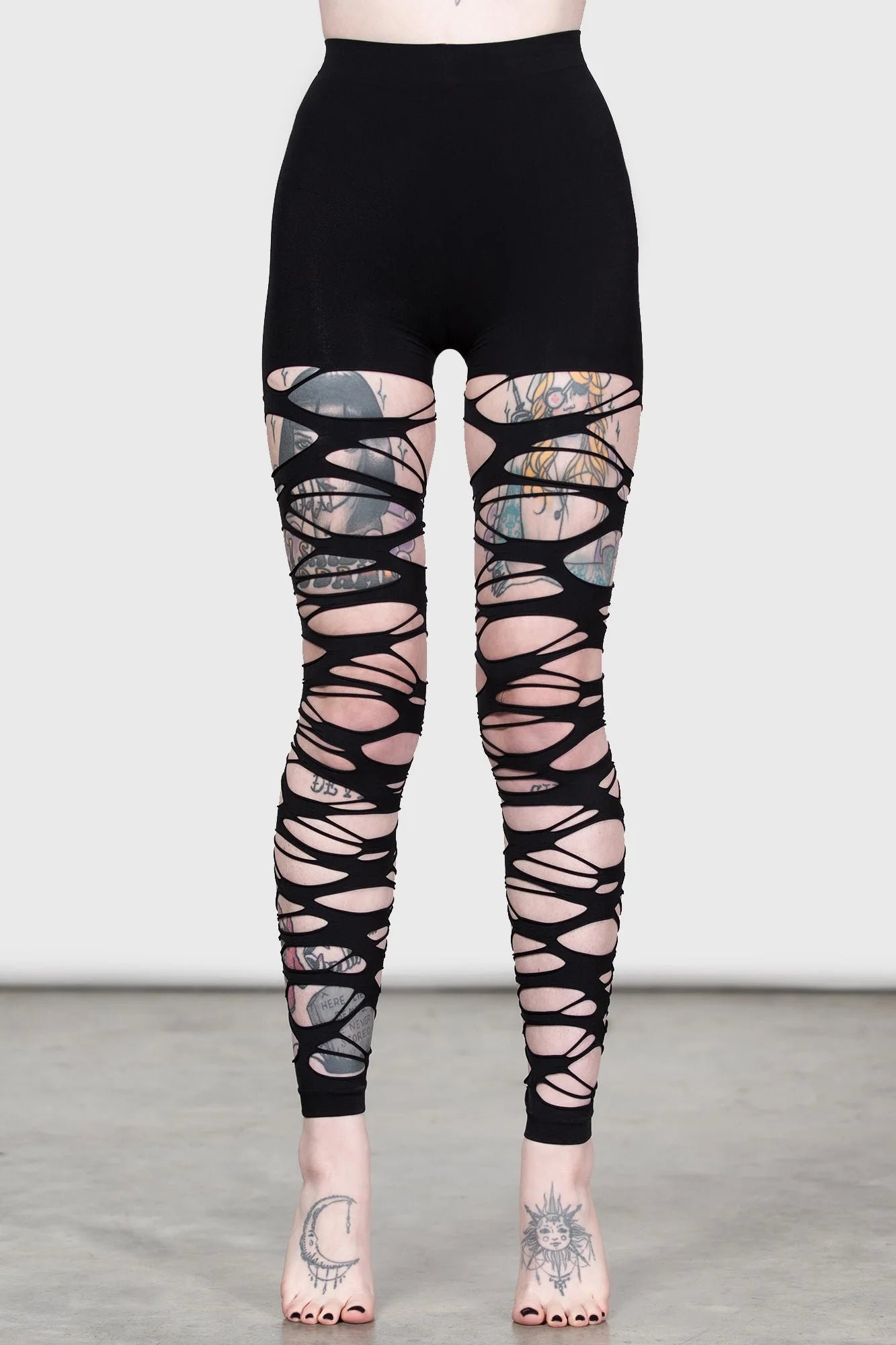 Carved Up Slashed Tights (✦ Killstar)