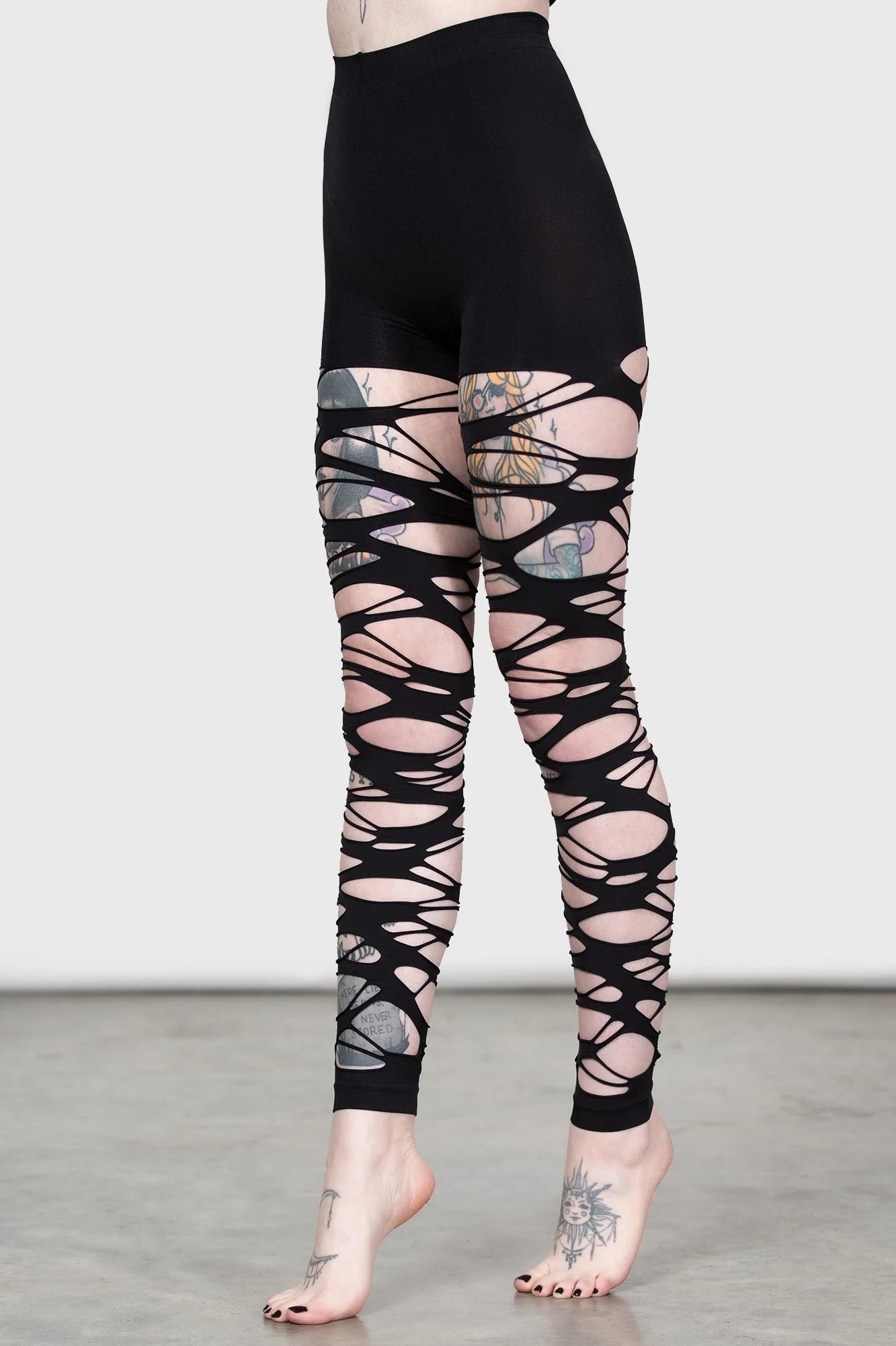 Carved Up Slashed Tights (✦ Killstar)