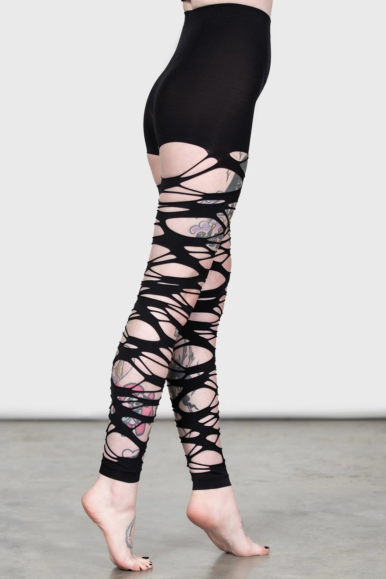 Carved Up Slashed Tights (✦ Killstar)