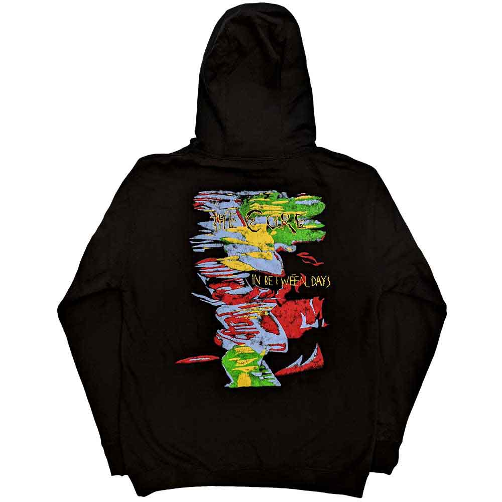 The Cure Unisex Pullover Hoodie: In Between Days (Black) (Back Print)
