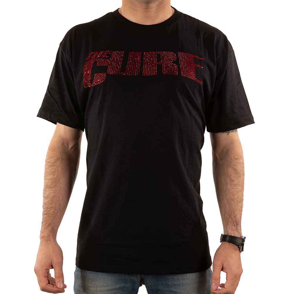 The Cure Unisex T-Shirt: Logo (Black) (Embellished)