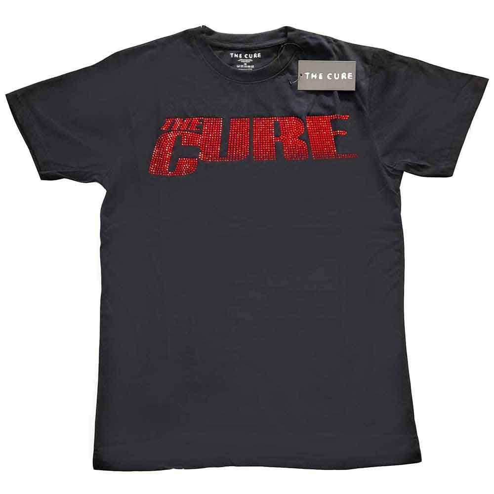 The Cure Unisex T-Shirt: Logo (Black) (Embellished)