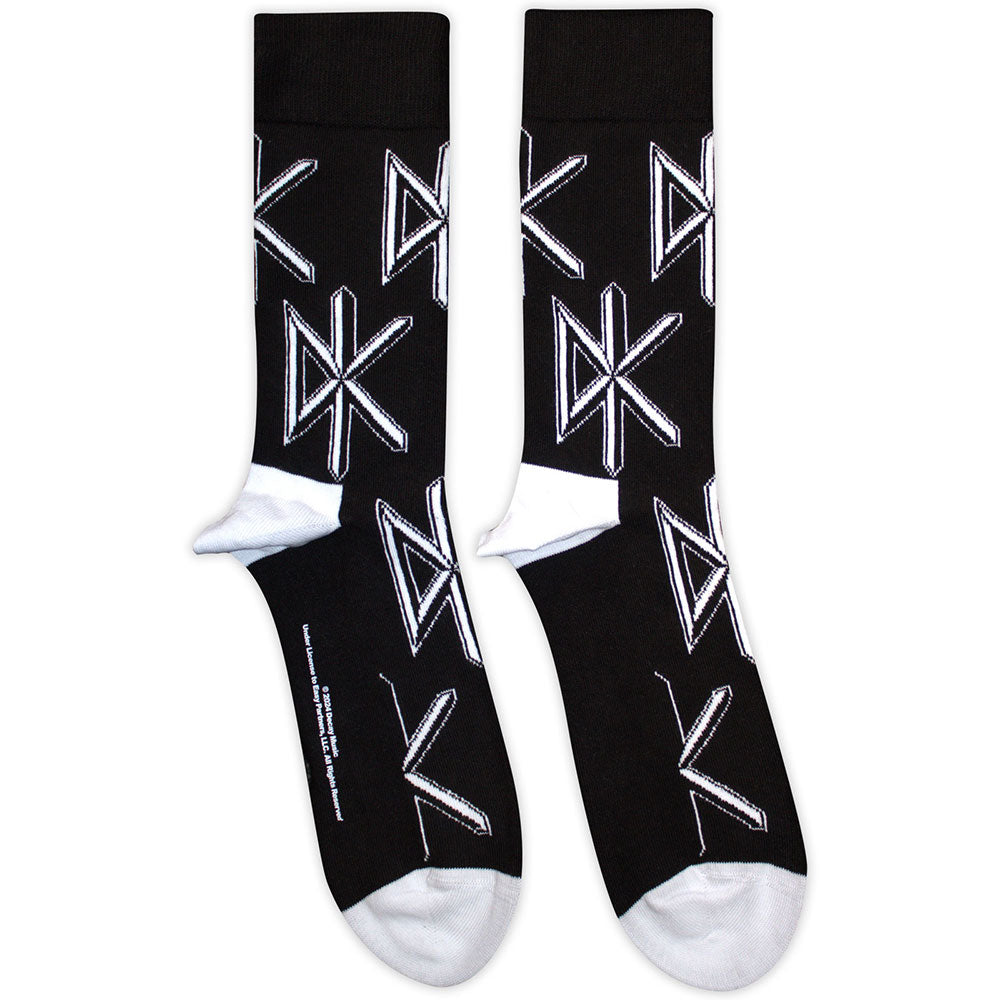 Dead Kennedys Unisex Ankle Socks: DK Logo Repeat (Black) (UK Size 7 - 11)