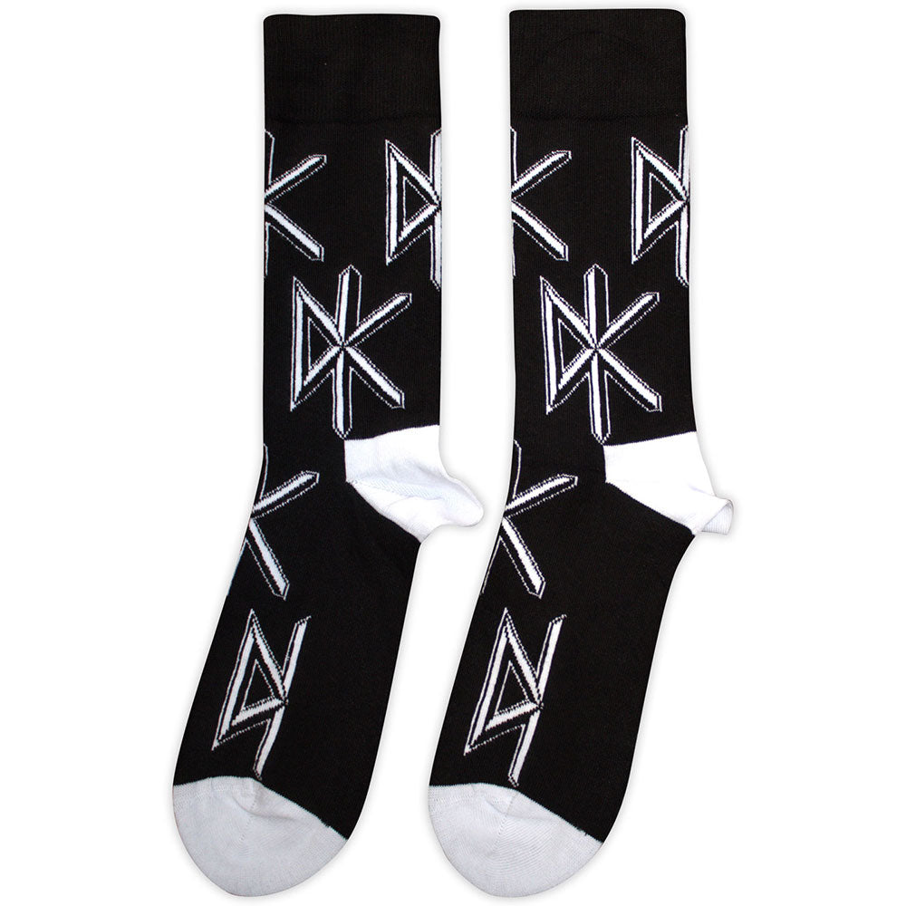 Dead Kennedys Unisex Ankle Socks: DK Logo Repeat (Black) (UK Size 7 - 11)