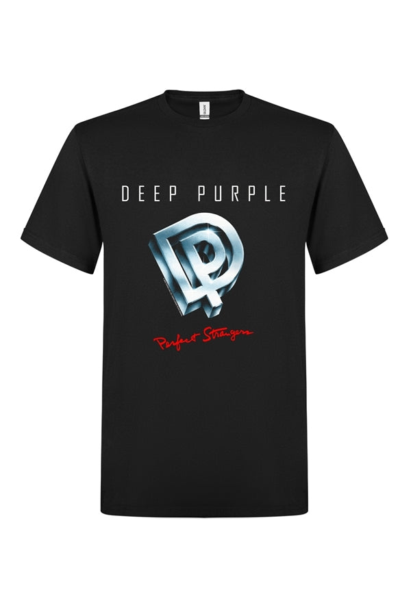 Deep Purple Unisex T-Shirt: Perfect Stranger (Black)