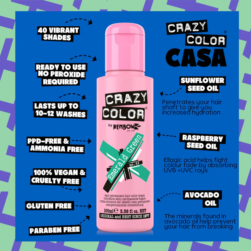 Crazy Color Emerald Green
