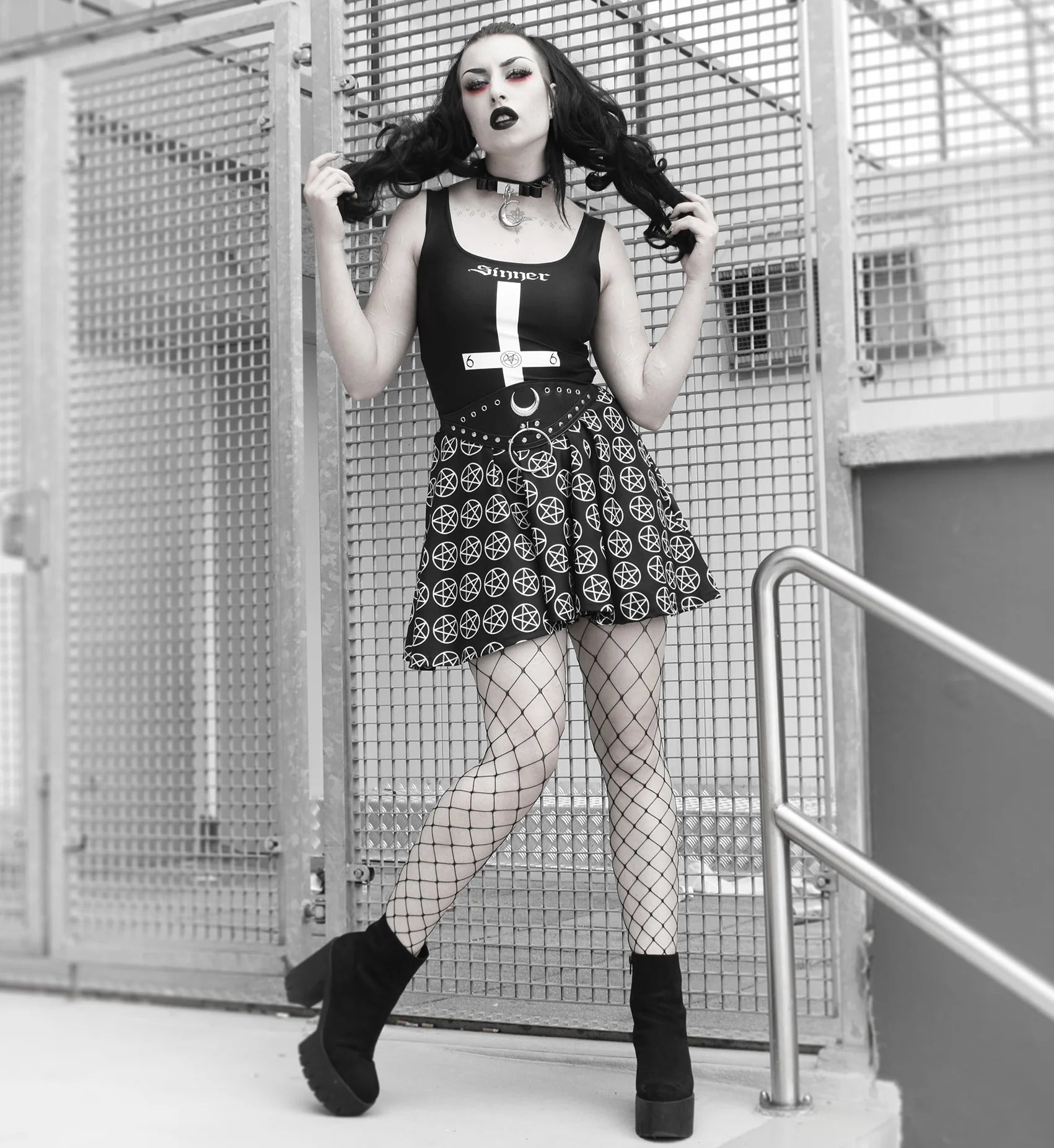 Extra Large Net Tights (Black)