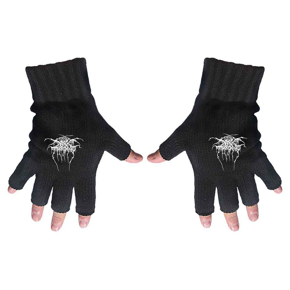 Darkthrone Unisex Fingerless Gloves: Logo (Black)