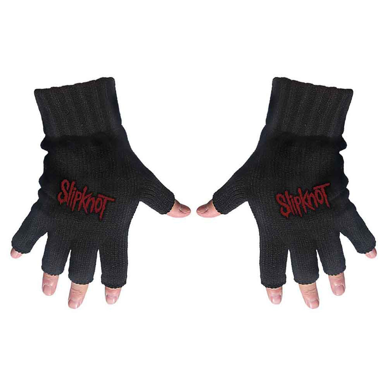 Slipknot Unisex Fingerless Gloves: Logo (Black)