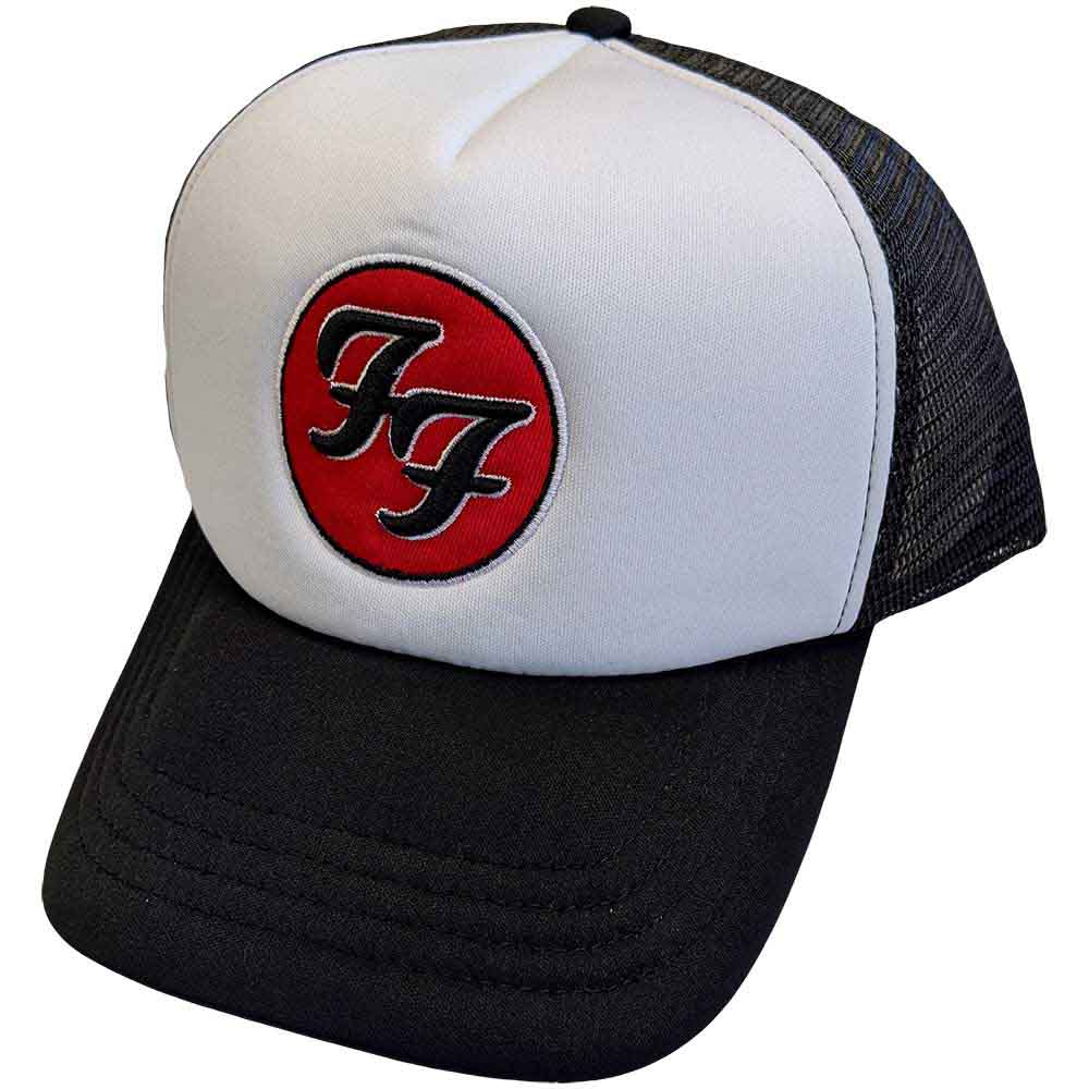 Foo Fighters Unisex Mesh Back Cap: FF Logo (Black & White)