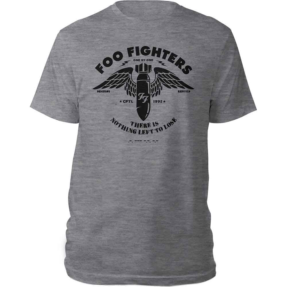 Foo Fighters Unisex T-Shirt: Stencil (Grey)