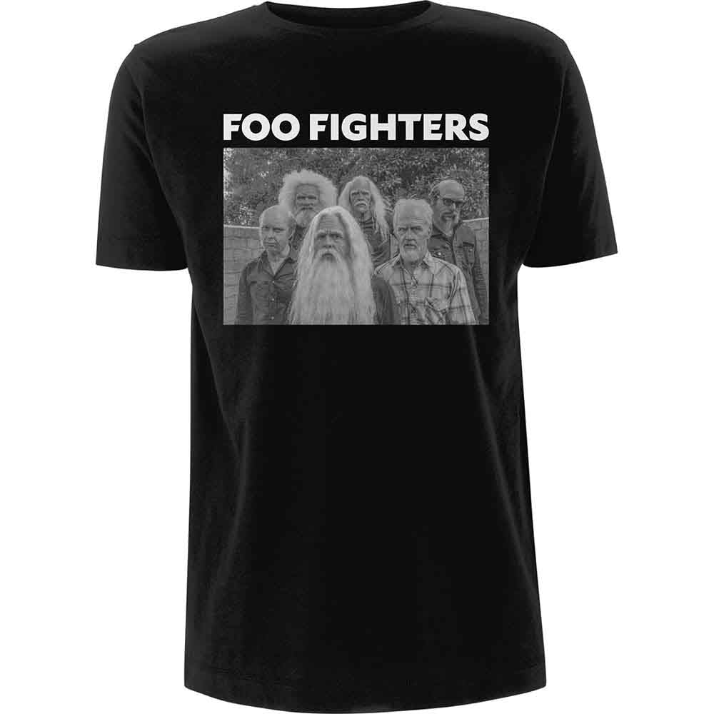 Foo Fighters Unisex T-Shirt: Old Band Photo (Black)
