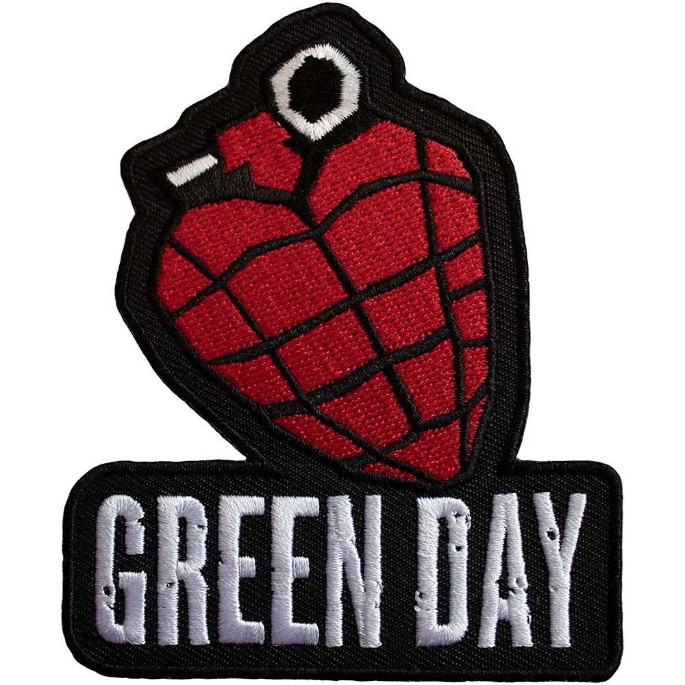 Green Day Standard Patch: Grenade Logo