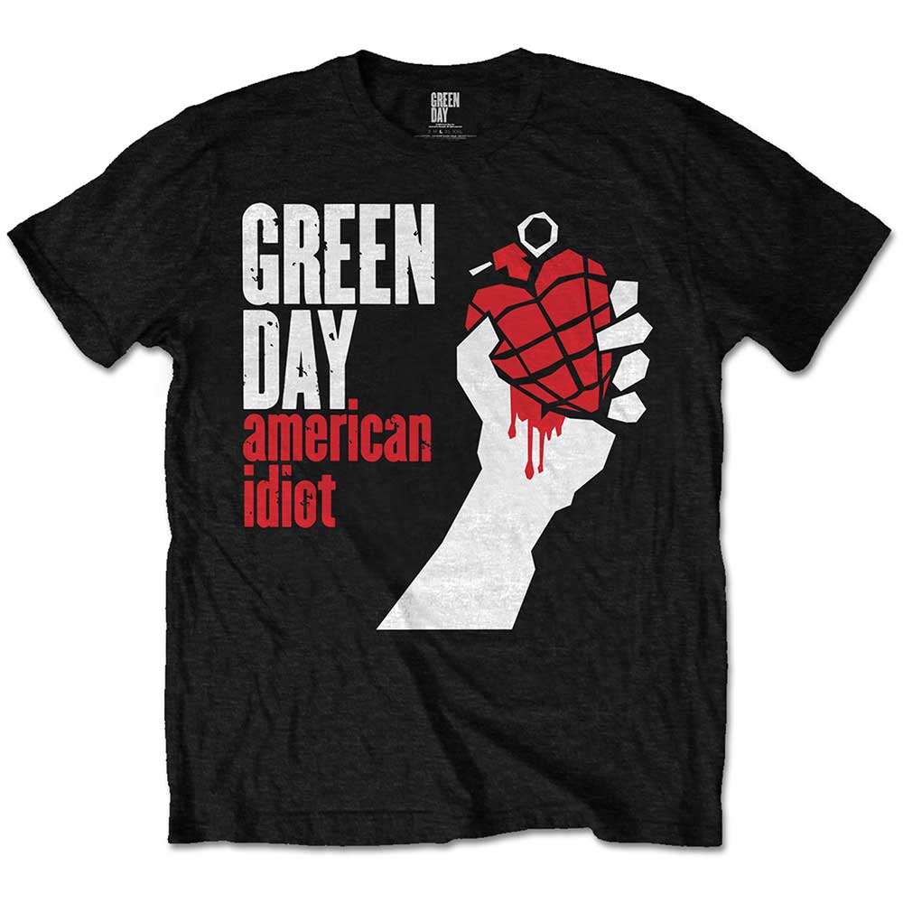 Green Day Kids T-Shirt: American Idiot (Black)