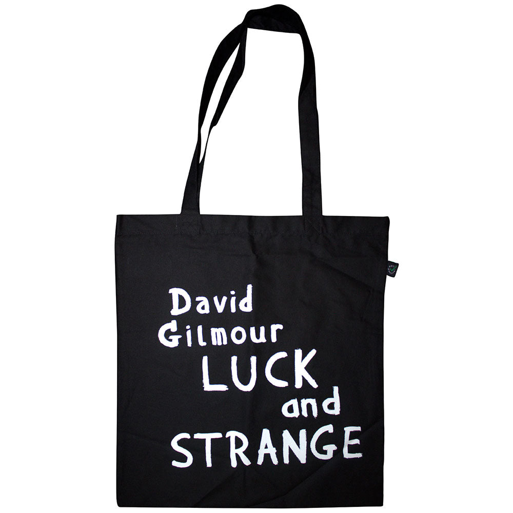Pink Floyd David Gilmour Cotton Tote Bag: Luck & Strange (Black) (Ex-Tour)