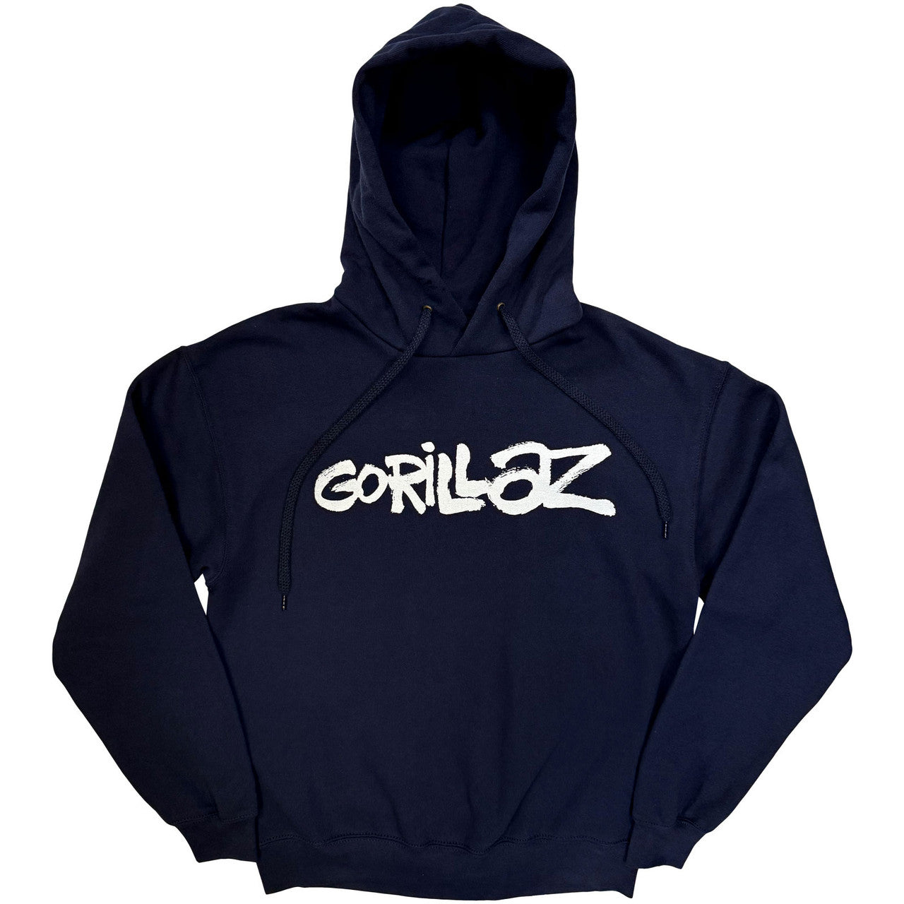 Gorillaz Unisex Pullover Hoodie: Cracker Island (Navy Blue) (Back Print)