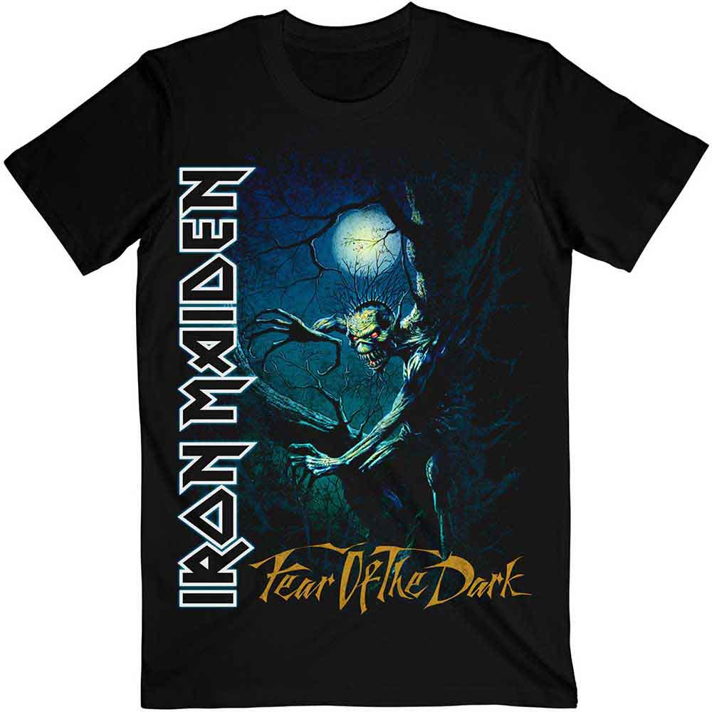 Iron Maiden Unisex T-Shirt: Fear of the Dark Tree Sprite (Black)