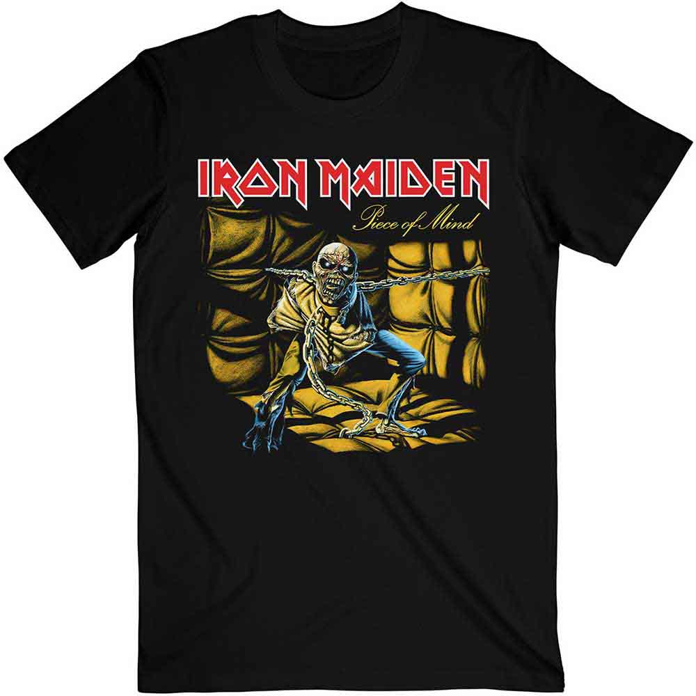 Iron Maiden Unisex T-Shirt: Piece of Mind (Black)