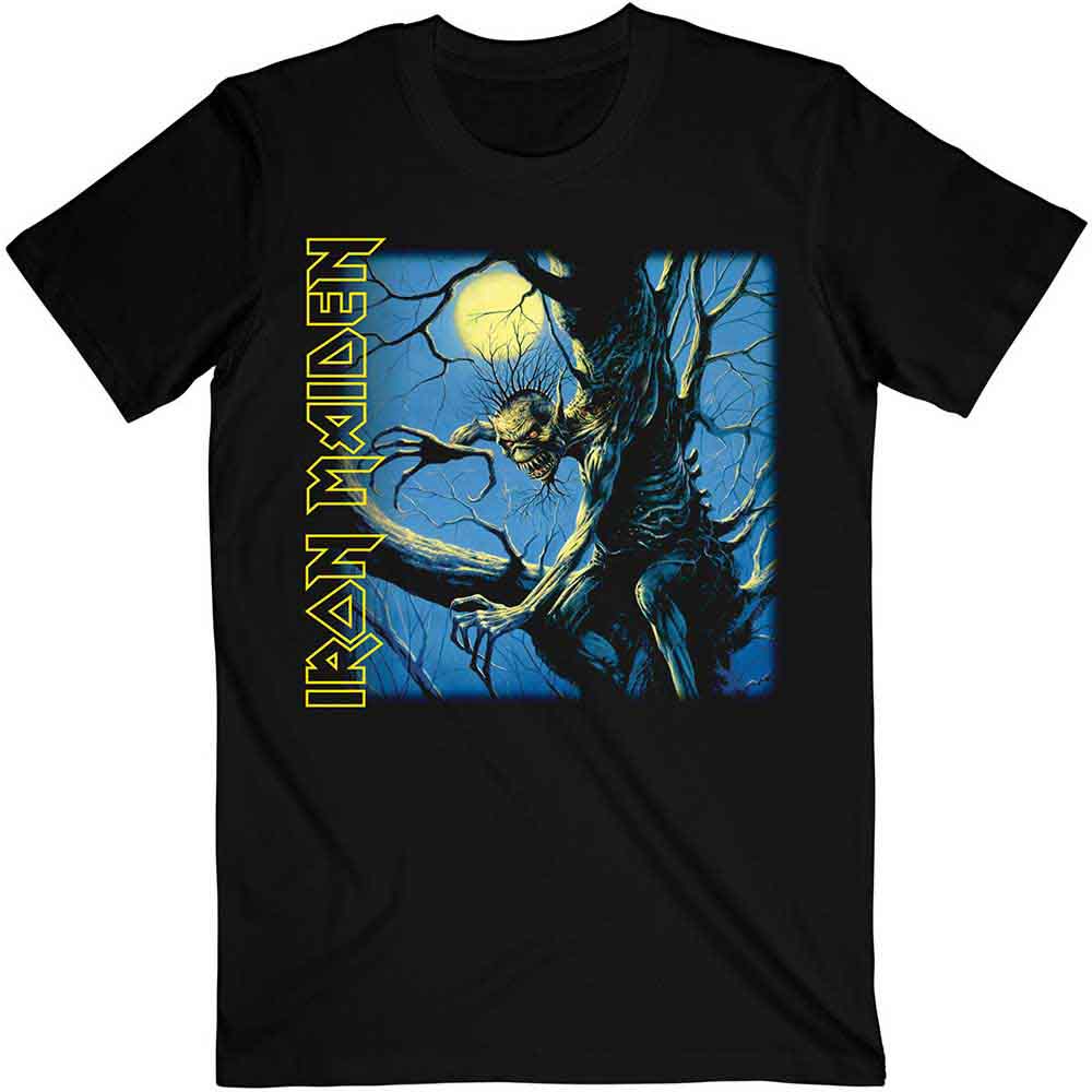 Iron Maiden Unisex T-Shirt: Fear of the Dark Album Track listing (Black) (Back Print)