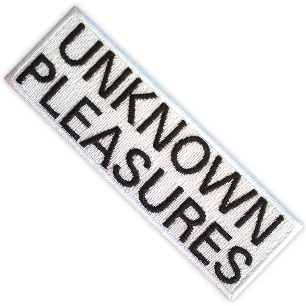 Joy Division Standard Patch: Unknown Pleasures Text