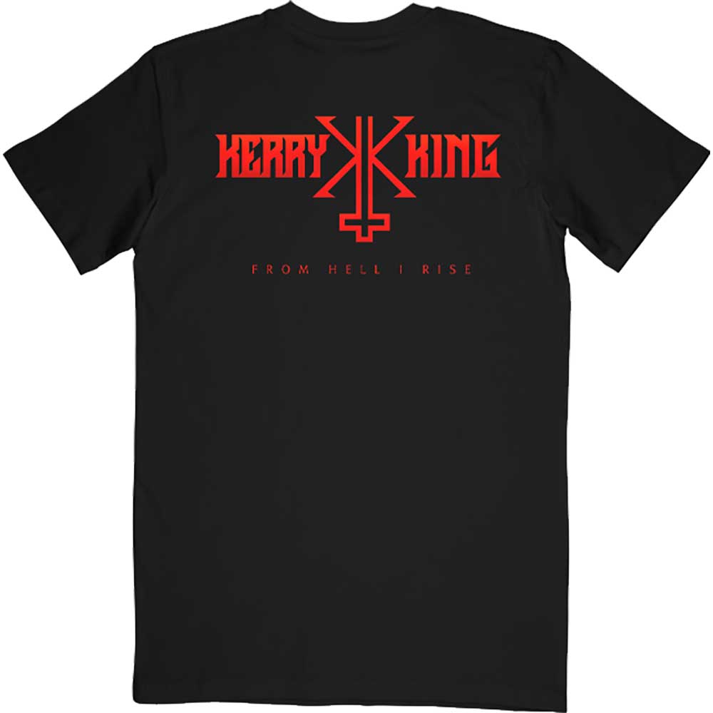 Slayer Kerry King Unisex T-Shirt: From Hell I Rise F&B (Black) (Back Print)
