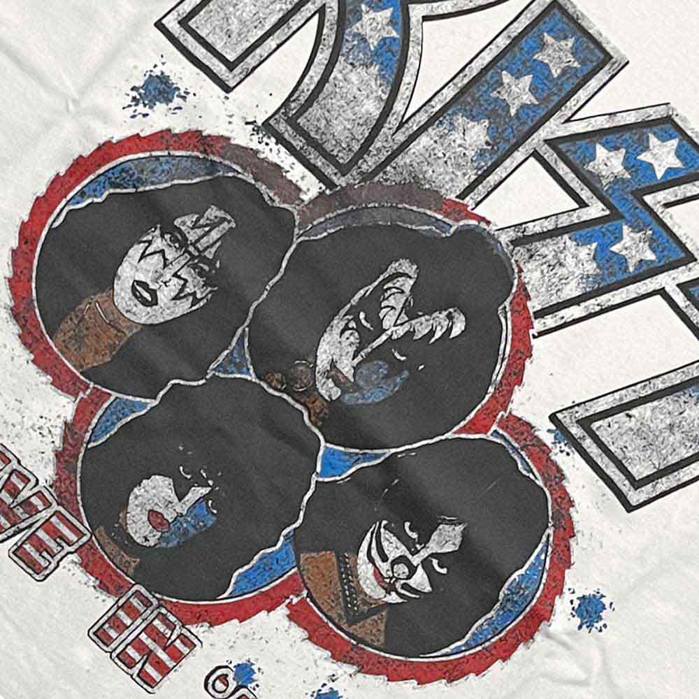 KISS Unisex Ringer T-Shirt: Alive in &