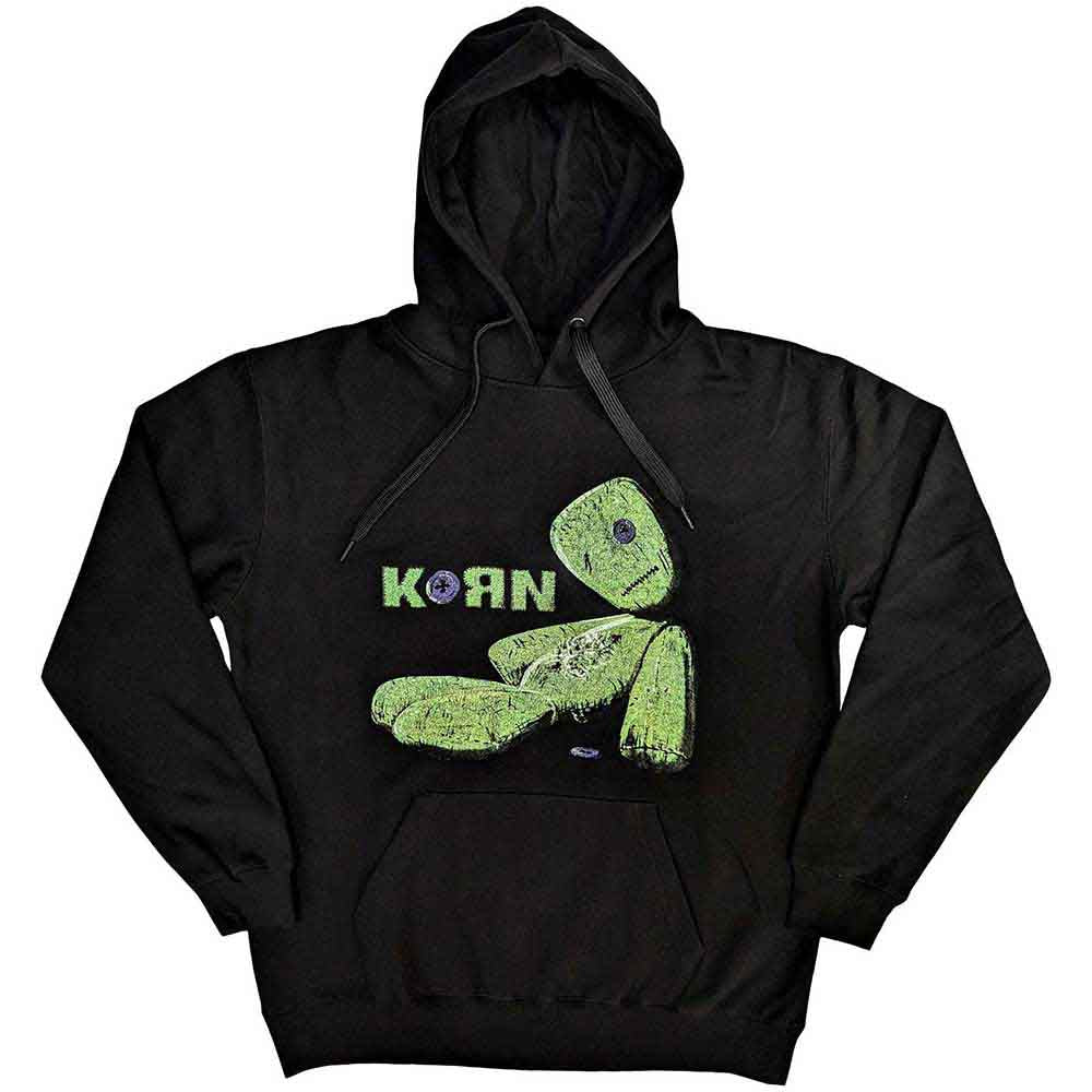 Korn Unisex Pullover Hoodie: Issues Tracklist (Black) (Back Print)