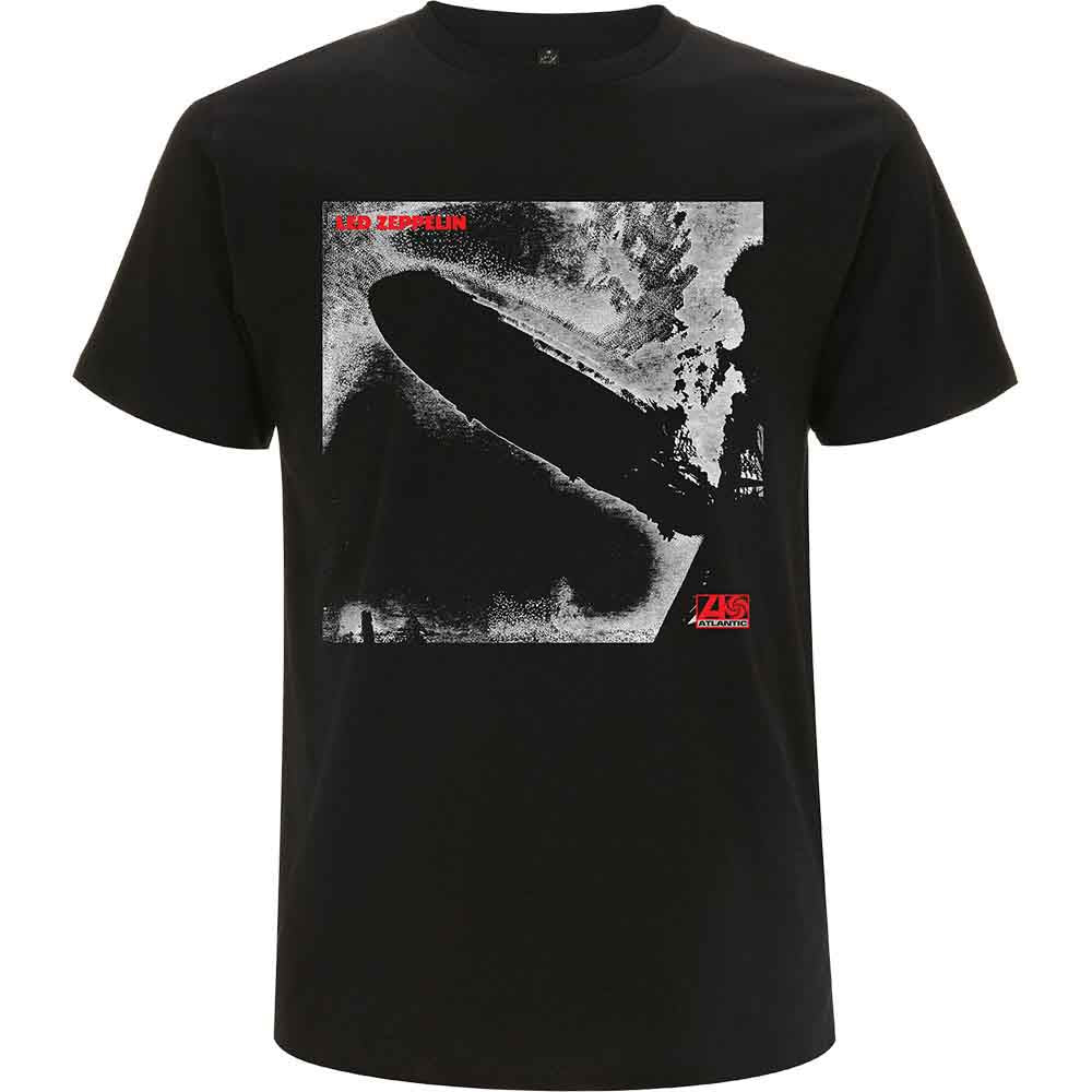 Led Zeppelin Unisex T-Shirt: 1 Remastered Cover (Black)