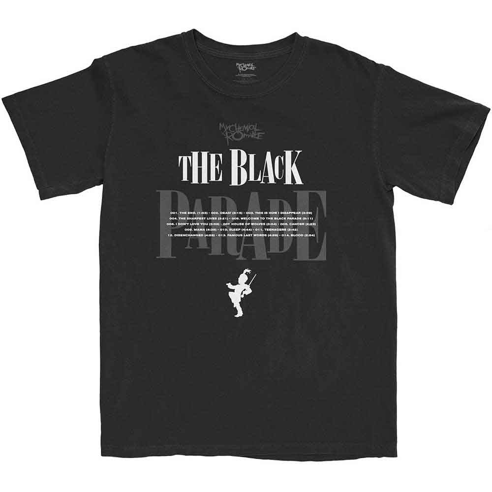 My Chemical Romance Unisex T-Shirt: Track Listing (Black)