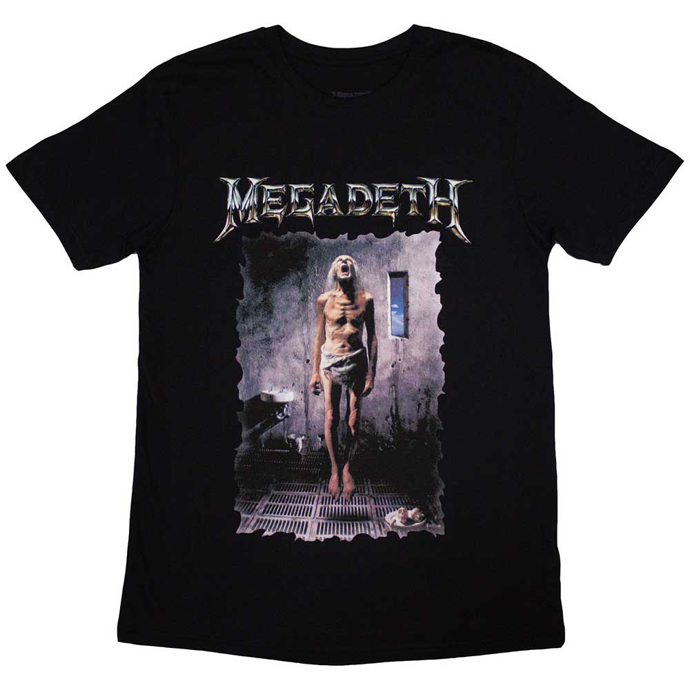 Megadeth Unisex T-Shirt: Countdown (Black) (Back Print)