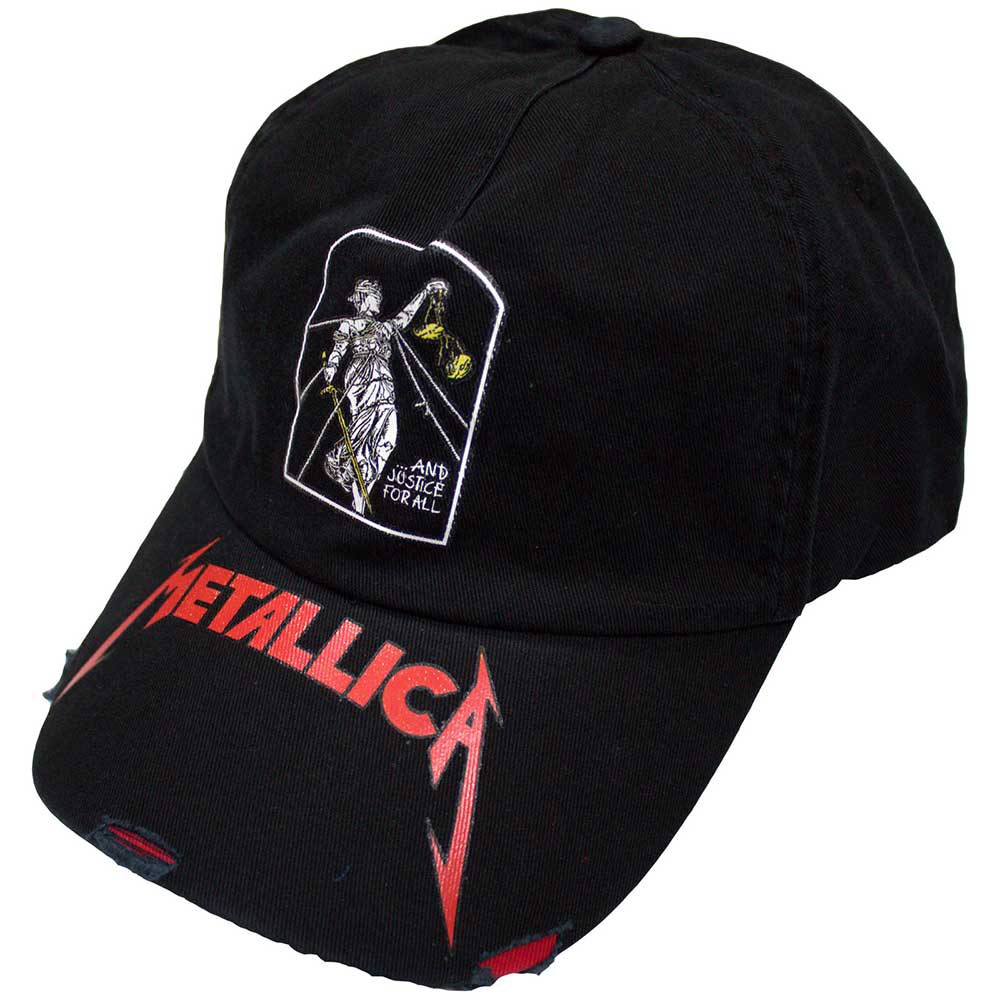Metallica Unisex Baseball Cap: And Justice For All Tombstone (Black)