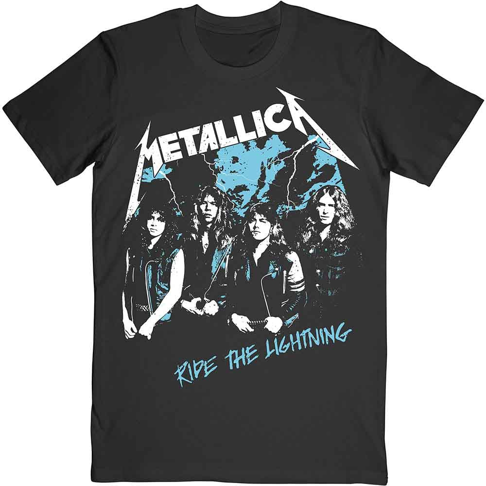 Metallica Unisex T-Shirt: Vintage Ride The Lightning (Black)