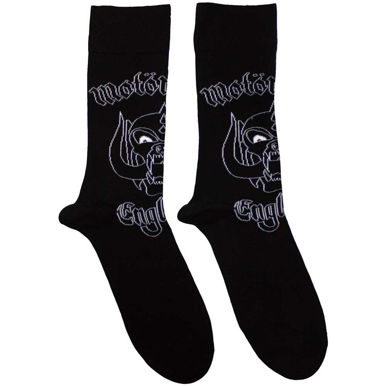 Motorhead Unisex Ankle Socks: England (Black) (UK Size 7 - 11)