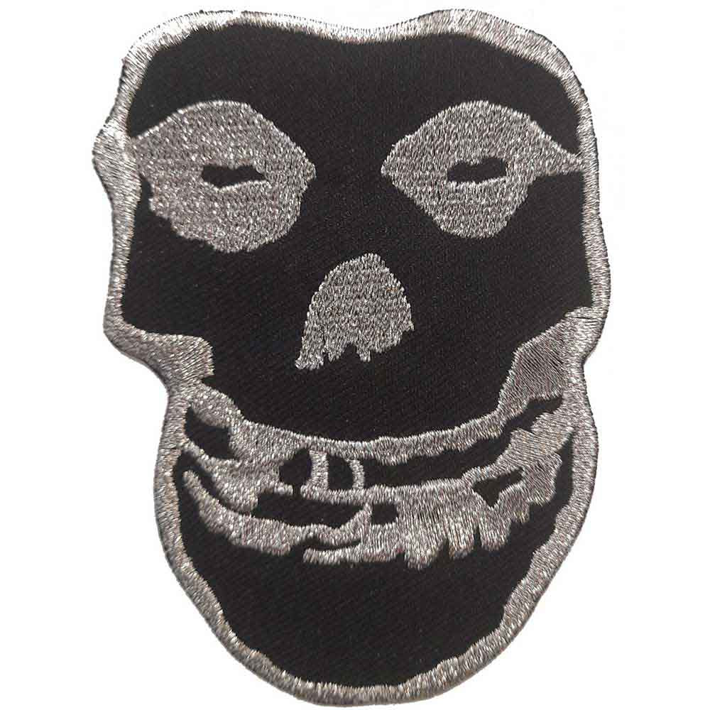Misfits Standard Patch: Inverted Silver Skull