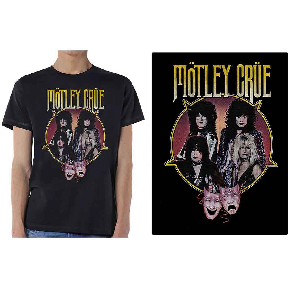 Motley Crue Unisex T-Shirt: Theatre Pentagram (Black)