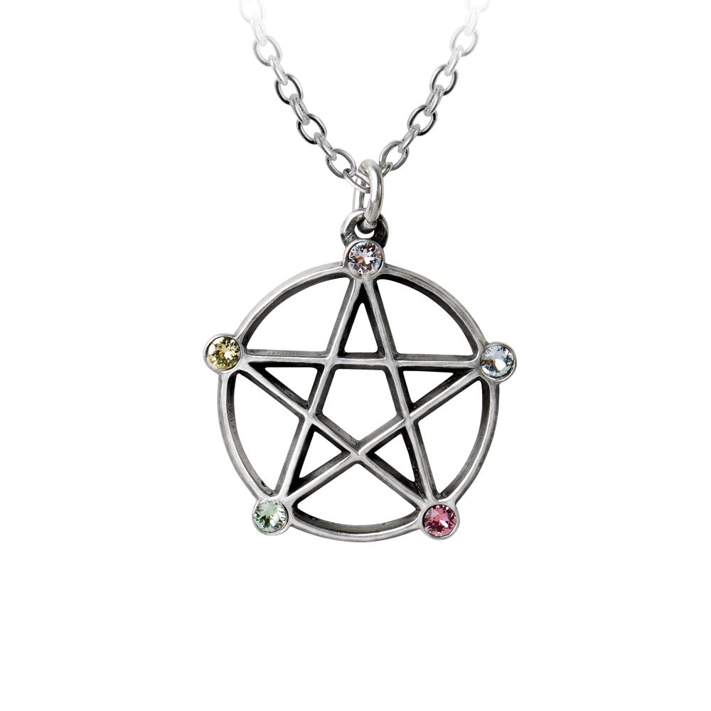Wiccan Elemental Pentacle Necklace (✦ Alchemy England)