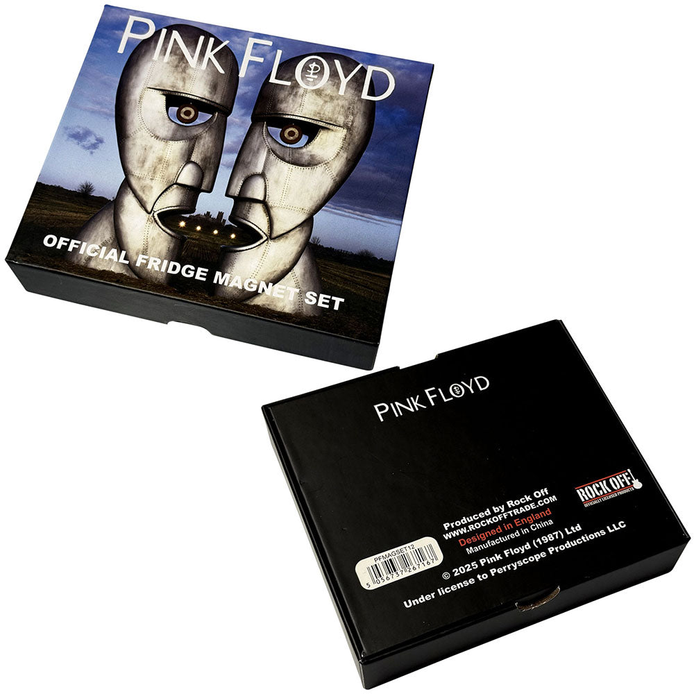 Pink Floyd Epoxy Magnet Set: Metal Heads (3D/Spinning Function)