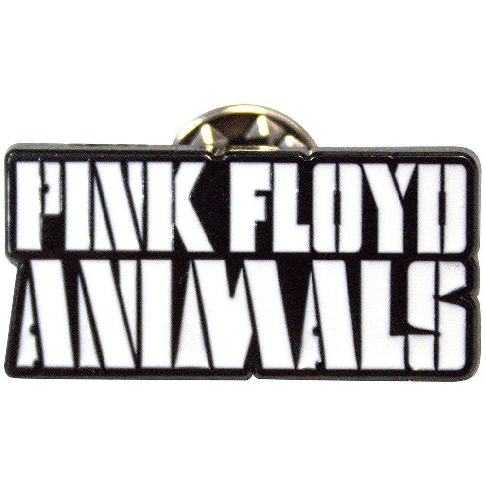 Pink Floyd Pin Badge: Animals Mono Text Logo