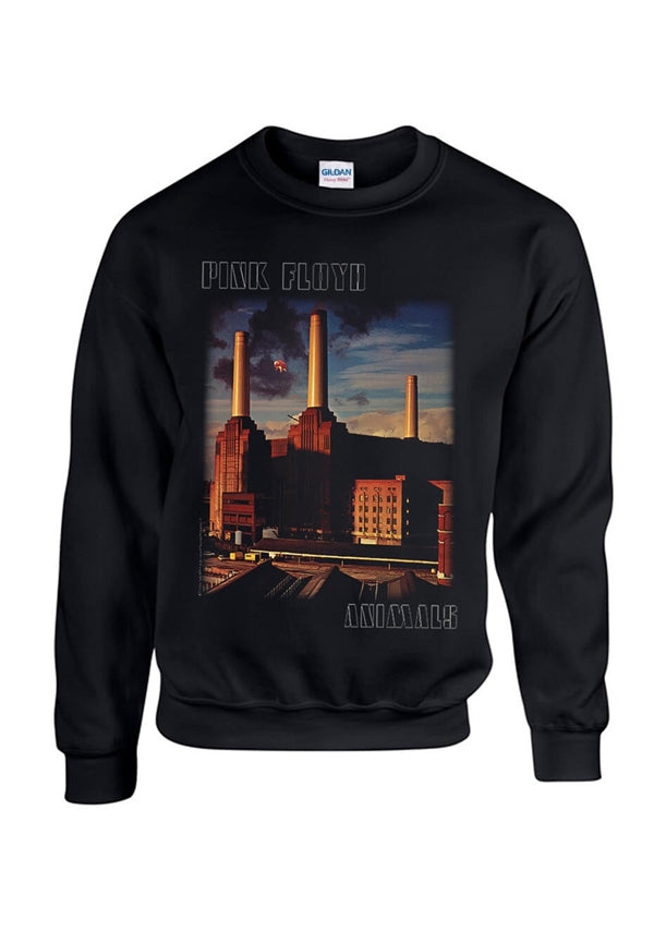 Pink Floyd Unisex Crewneck Sweatshirt: Animals (Black)