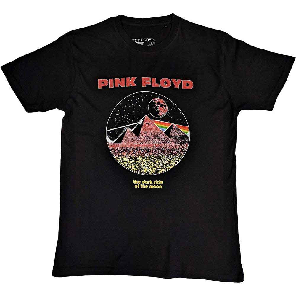 Pink Floyd Unisex T-Shirt: Vintage Pyramids (Black)