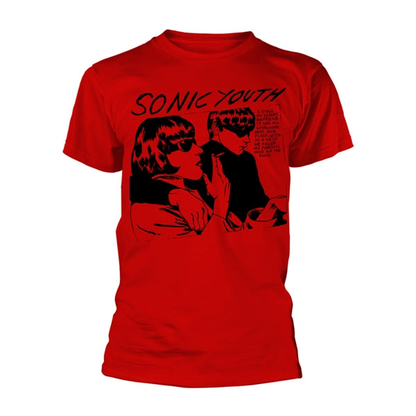 Sonic Youth - Unisex T-Shirt: Goo Album Cover (Red)