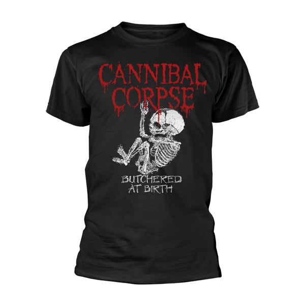 Cannibal Corpse Unisex T-Shirt: Butchered At Birth Baby (Black)